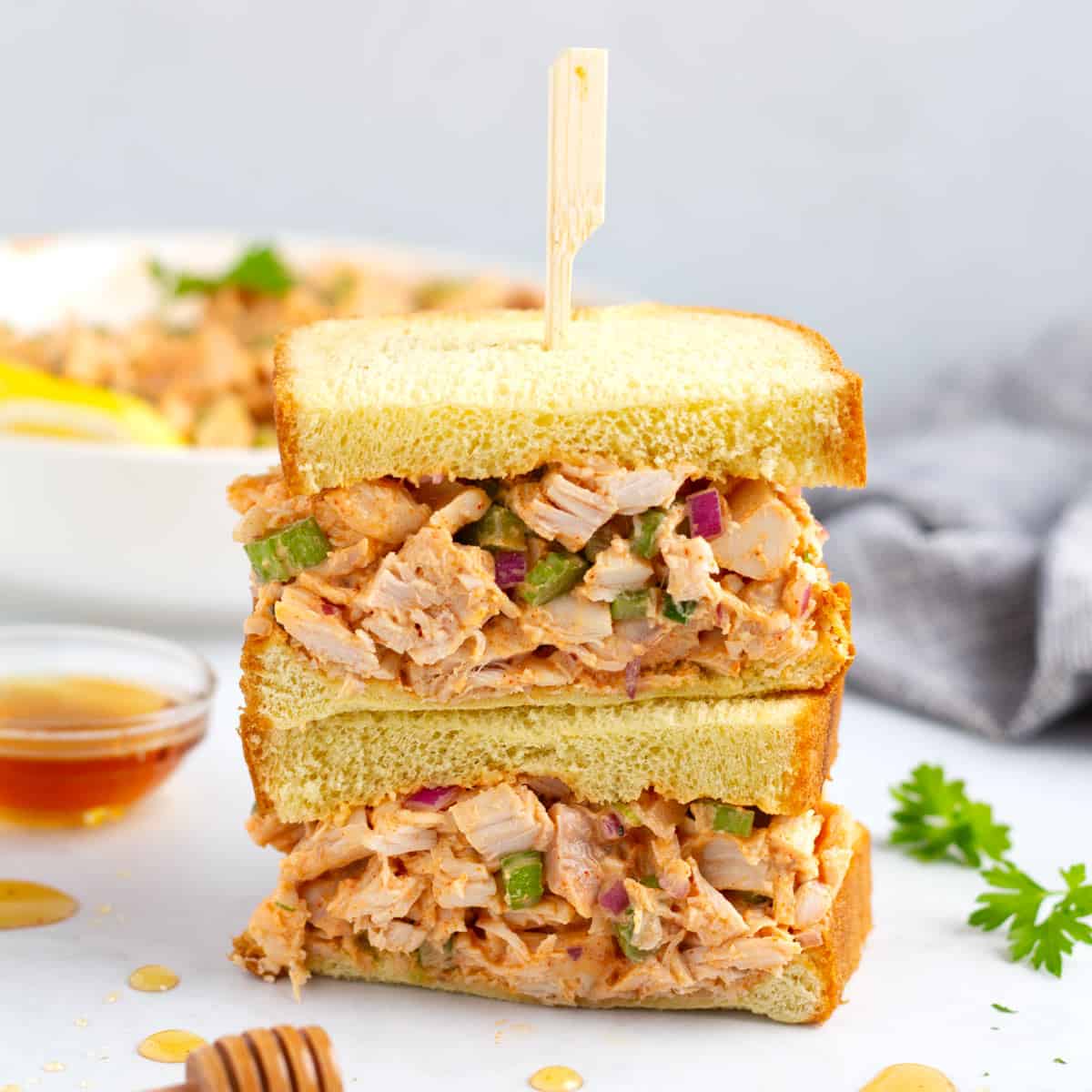 Hot Honey Chicken Salad Sandwich Recipe: Sweet and Spicy Delight