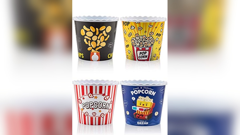 Top Modern Style Reusable Popcorn Bowls Set Review (4 Pack)