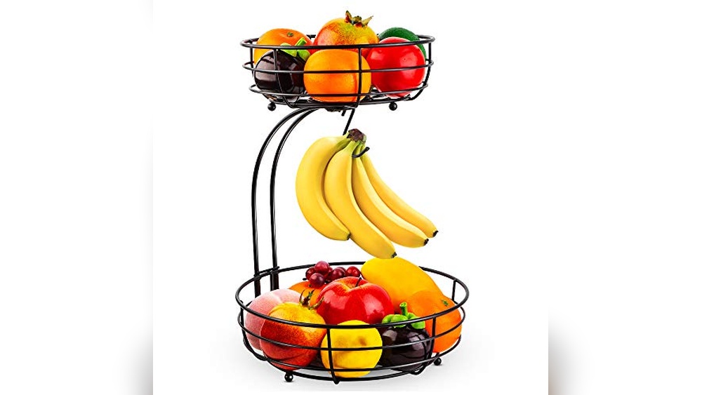 Auledio Iron 2-Tier Fruit Basket Review – Stylish Storage Solution