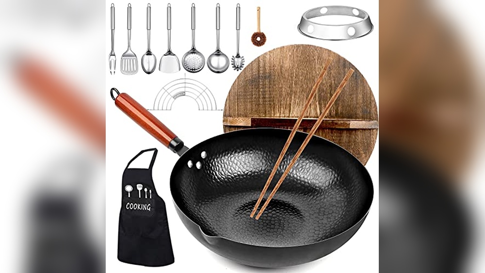 Kaqinu 14 Piece Carbon Steel Wok Pan Set Review & Buying Guide