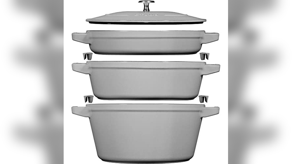 STAUB Cast Iron 4-pc Stackable Set Review: Durable & Space-Saving
