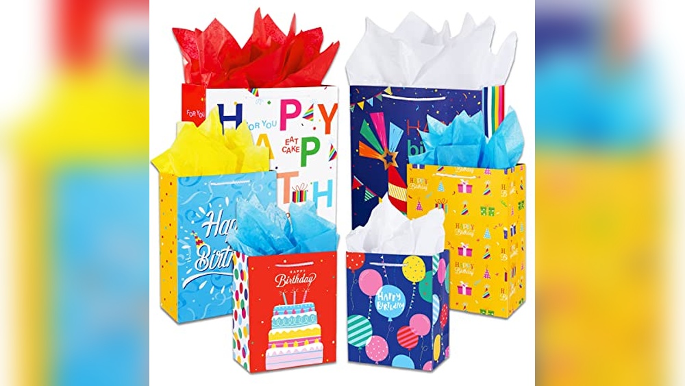Top Birthday Gift Bag Set with Handle & Tissue Paper Review