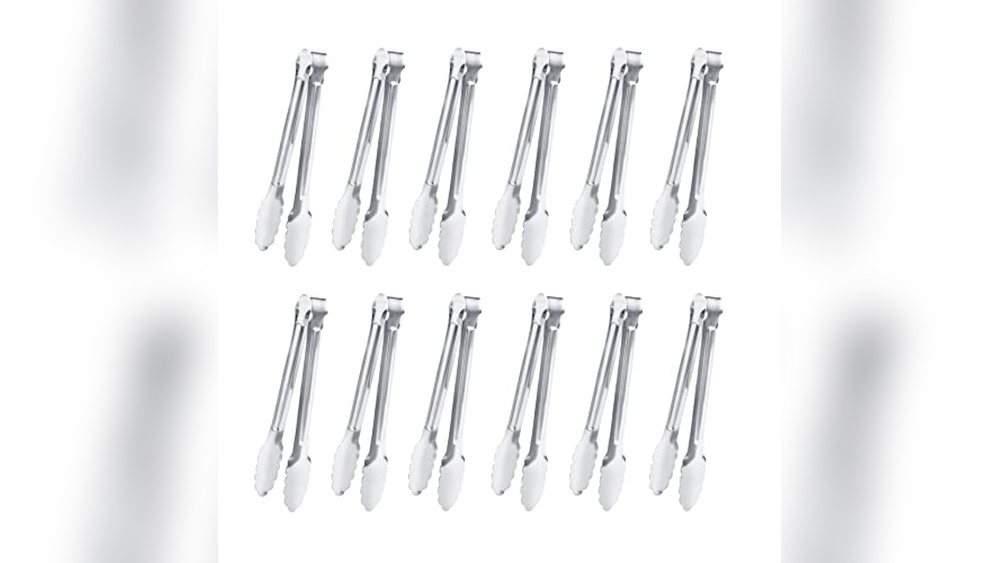 Top 6 Pack Serving Tongs: Durable Stainless Steel Kitchen Tongs