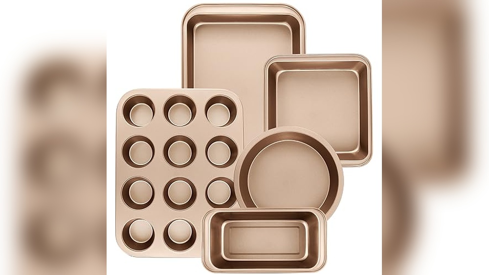 Top Review: Baking Pans Nonstick Set, 5-Piece Bakeware Set