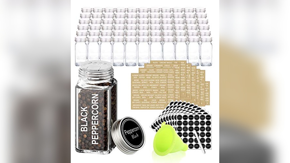 SWOMMOLY Glass Spice Jars with 703 Spice Labels Review 2024