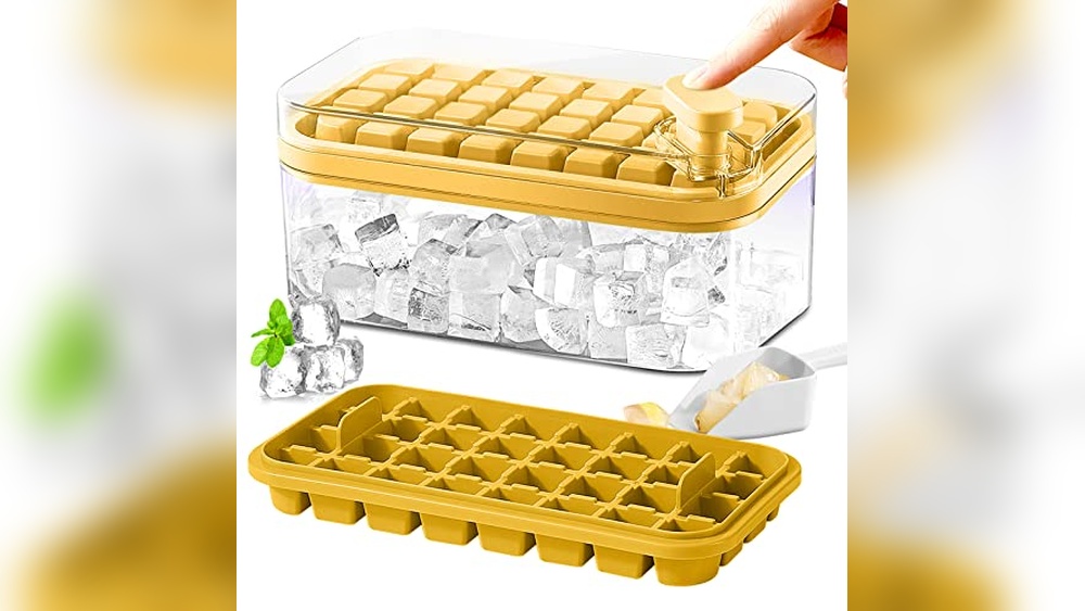 Ice Cube Tray with Lid and Bin Review: 2 Pack, 64 Pcs Mold