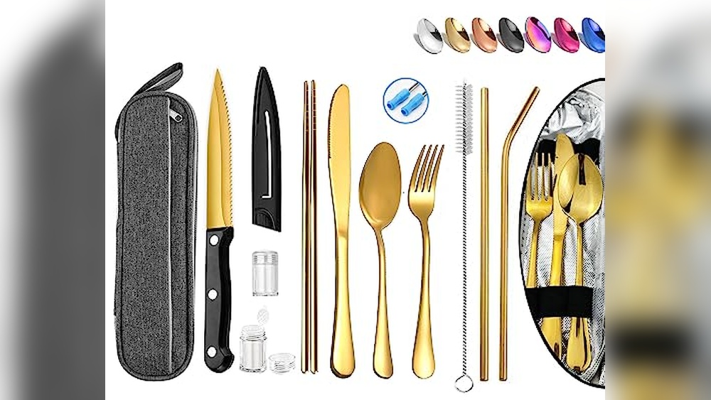 Top Portable Reusable Travel Utensils Silverware Set Review