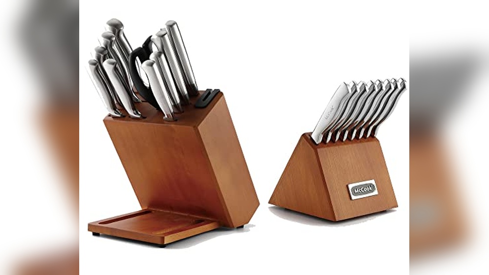 McCook® Knife Sets Review: Durable Stainless Steel Kitchen Block