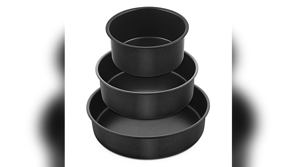 E-far Nonstick Stainless Steel Cake Pan Set Review: Sizes 3-9½