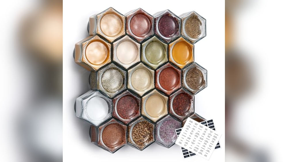 Hexagon Glass Magnetic Spice Jars Review: Perfect for Kitchen & Travel