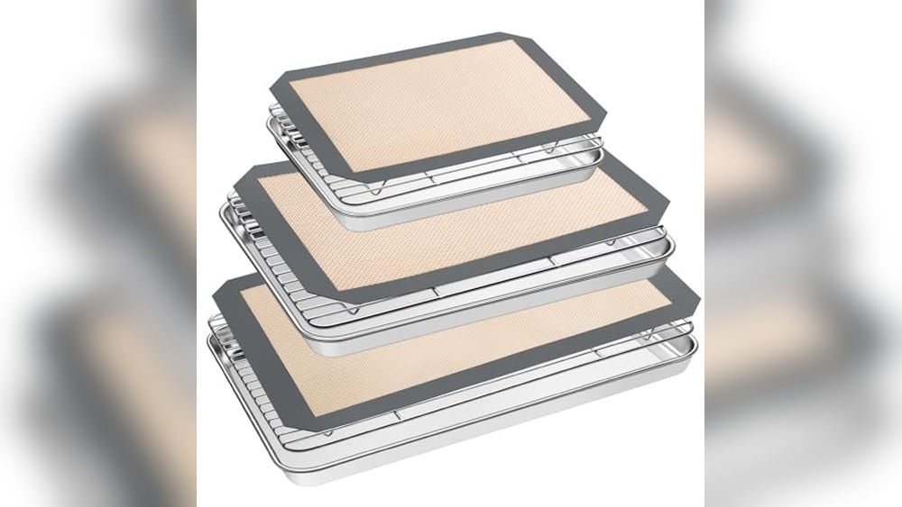 Top Review: Baking Sheet Tray Cooling Rack with Silicone Mat Set