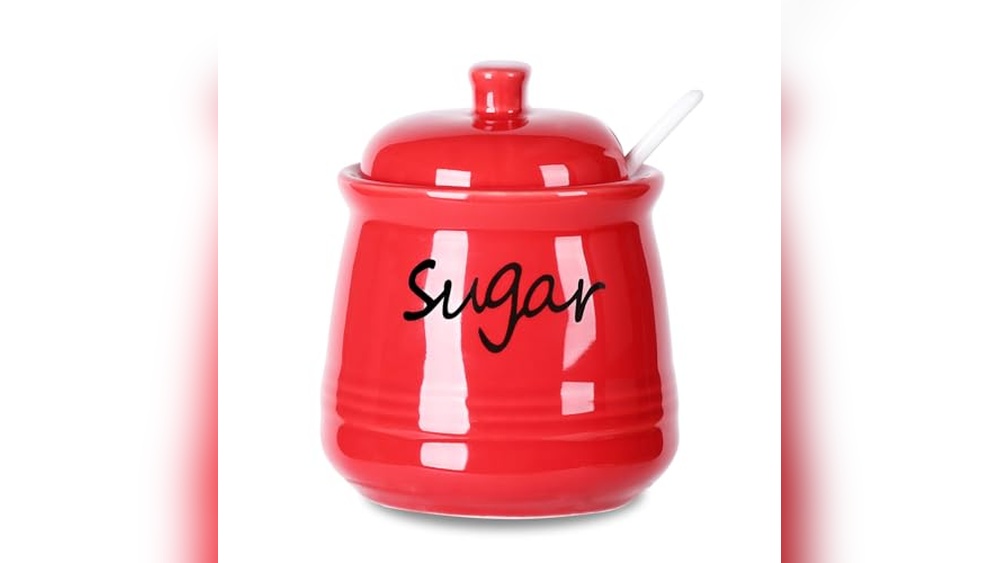ONTUBE Ceramic Sugar Bowl 12 oz Review: Lid & Spoon Included