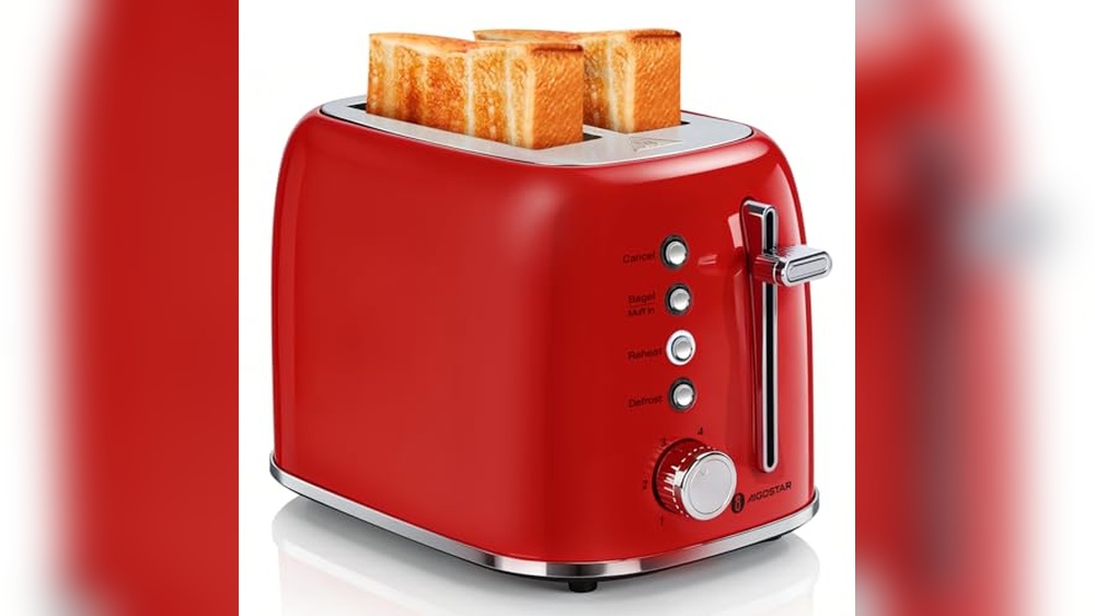Aigostar 2 Slice Retro Toaster Review: Wide Slots & Stainless Steel