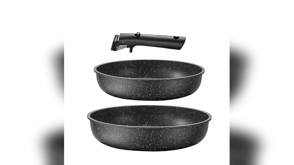 CAROTE 3pcs Nonstick Pots & Pans Set Review: Space-Saving & Safe
