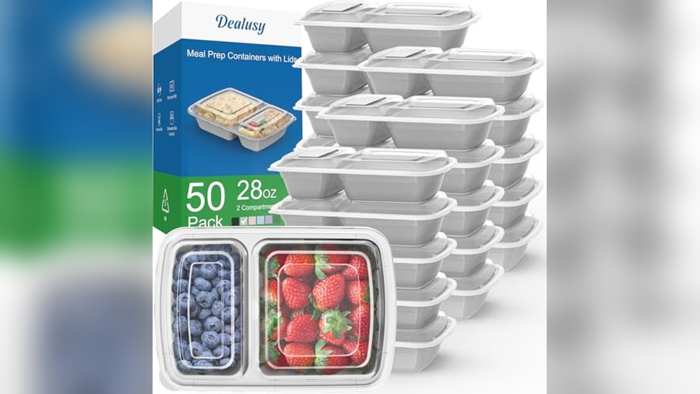 50 Pack 28 oz Meal Prep Containers Review: Durable & Leakproof