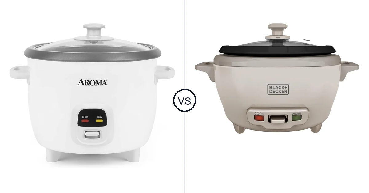 AROMA Uncooked vs BLACK+DECKER 6-Cup: Rice Cooker Comparison