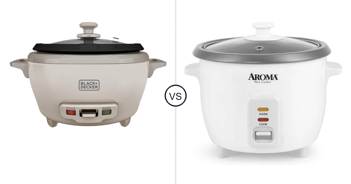BLACK+DECKER 6-Cup vs AROMA Uncooked: Rice Cooker Key Differences
